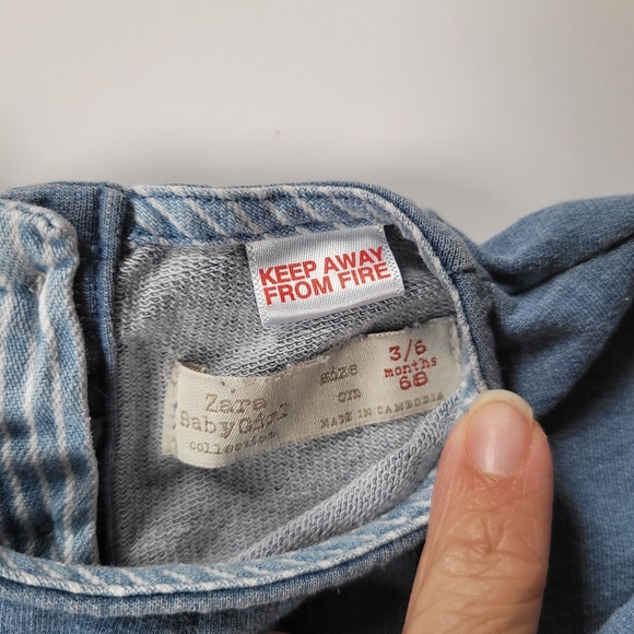 Baby zara denim look dress - Picture 2 of 3
